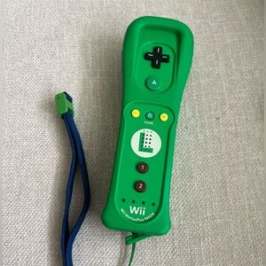 Nintendo Wii Green MotionPlus Controller with Blue Strap